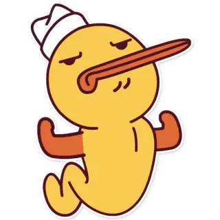 💪 утка, мультфильм, моряк, животное telegram sticker