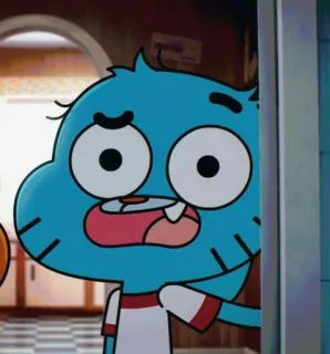 🎒 Gumball Watterson The Amazing World of Gumball Cartoon, Katze, Animation, Gumball, Lustig, Figur whatsapp sticker