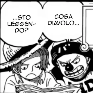 🧐 ...STO LEGGENDO- DO? One Piece, Manga, Anime, Cartoni animati, Lettura telegram sticker