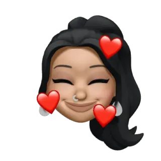 🥰 Emoji, Herz, Liebe, Gesicht, Frau, Sticker whatsapp sticker
