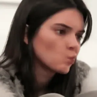 💕 Kendall Jenner model, celebrity, person, woman, portrait telegram sticker