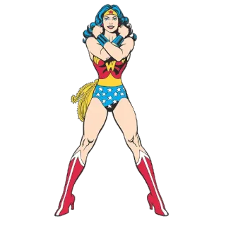 😆 Wonder Woman superhéroe, cómic, mujer, DC Comics, Diana Prince telegram sticker