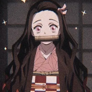 🥯 Nezuko Kamado Demon Slayer Anime, Nezuko, Demon Slayer, Fofo, Kawaii, Mangá telegram sticker