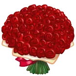 💐 flores, ramo, rojo, rosas, floral, regalo, celebración whatsapp sticker