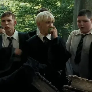 🐍 Draco Malfoy Harry Potter Draco Malfoy, Harry Potter, Hogwarts, mago, Slytherin, uniforme escolar, estudiantes whatsapp sticker