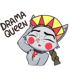 💔 chat, animal, dessin animé, personnage, autocollant, mignon telegram sticker