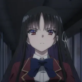 😡 Suzune Horikita Classroom of the Elite Anime, Garota, Uniforme escolar, Personagem, Animação japonesa telegram sticker