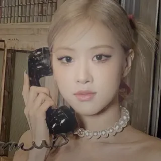 🍰 Rose Sängerin, Frau, K-Pop, Rose, Blackpink, Promi telegram sticker