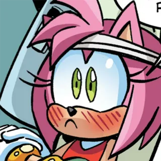 😖 Amy Rose amy rose, sonic, sonic the hedgehog, cartoon, sticker telegram sticker