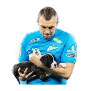 🐶 hombre, cachorro, atleta, fútbol, perro, deportes telegram sticker