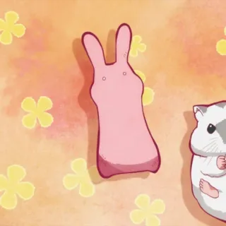 🍧 coelho, hamster, fofo, animal, kawaii whatsapp sticker