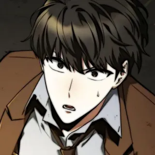 🗯 Anime, Dibujos animados, Hombre, Cara, Persona, Personaje telegram sticker