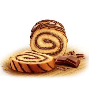 🍰 cioccolato, rotolo, dolce, cibo, pasticceria, zucchero, delizioso telegram sticker