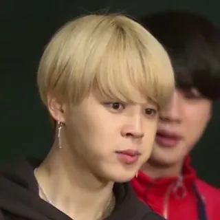 🍀 Jimin 人物, 金发, 肖像, 韩流, 偶像 telegram sticker