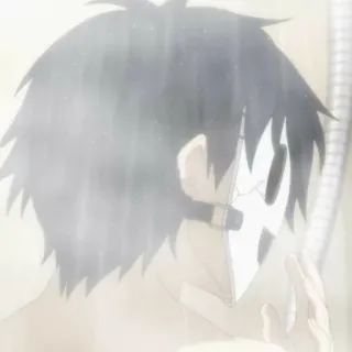 🚬 Anime, Máscara, Misterio, Steam, Personaje telegram sticker