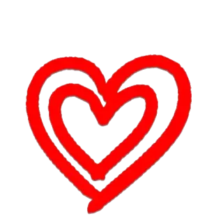 ❤ сердце, любовь, красный, символ, иконка telegram sticker