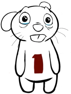 😭 1 卡通, 动物, 悲伤, 哭泣 whatsapp sticker