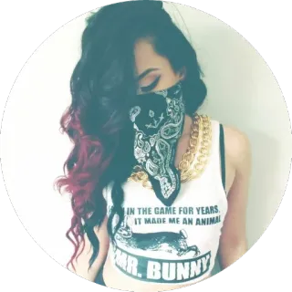 😓 IN THE GAME FOR YEARS. IT MADE ME AN ANIMAL. MR. BUNNY. sr. coelho, animal, bandana, moda, estilo telegram sticker