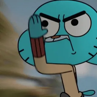 🏃‍♂️ Gumball Watterson The Amazing World of Gumball Desenho animado, Animado, Bravo, Gumball, O Incrível Mundo de Gumball telegram sticker