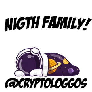 🌕 NIGHT FAMILY!
@CRYPTOLOGGOS นักบินอวกาศ, ดาวเคราะห์, อวกาศ, คริปโทเคอร์เรนซี, โซเชียลมีเดีย telegram sticker