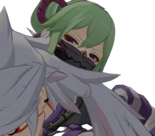 😑 Kuki Shinobu Genshin Impact Kuki Shinobu, Genshin Impact, Anime, Gra wideo, Maska, Postać telegram sticker