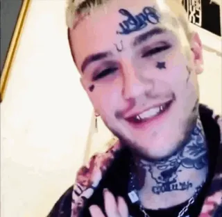 💙 Lil Peep Lil Peep, แร็ปเปอร์, นักดนตรี, นักร้อง, รอยสัก, รอยสักหน้า telegram sticker