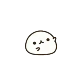 🍥 foka, zwierzę, słodkie, kawaii, kreskówka telegram sticker