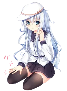 🧸 アニメ 女の子, 制服, かわいい, 可愛い, 漫画, イラスト telegram sticker