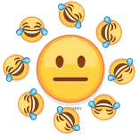 😐 表情符号, 笑, 哭, 中性, 梗, 表情 whatsapp sticker
