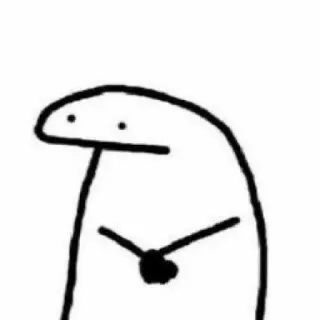 🙄 character, drawing, stick figure telegram sticker