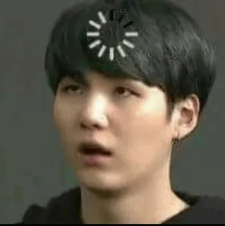 😐 persona, caricamento, pensando, confuso, kpop telegram sticker