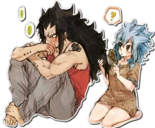 💇 Gajeel Redfox Fairy Tail Anime, Fairy Tail, Gajeel Redfox, Levy McGarden telegram sticker