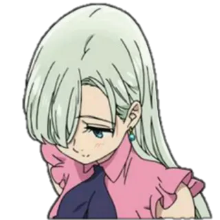 😢 Elizabeth Liones The Seven Deadly Sins Anime, Desenho animado, Menina, Personagem, Seven Deadly Sins telegram sticker