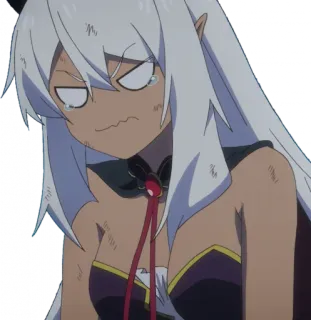 😭 anime, crying, demon, girl telegram sticker