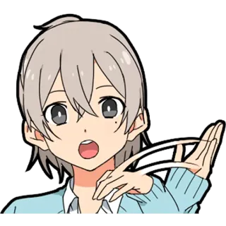 ❌ Anime, Dessin animé, Garçon, Personnage, Manga, Geste, Émotion telegram sticker