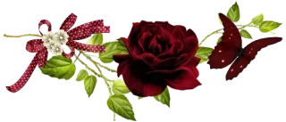 😢 flower, rose, butterfly, floral, nature, red whatsapp sticker