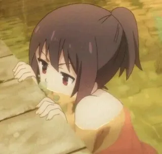 👀 anime, vomiting, upset, cartoon, girl telegram sticker