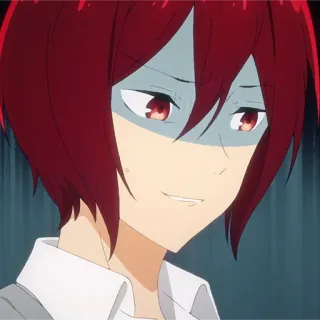 ✏️ anime, character, embarrassed, anime girl, confused, red hair telegram sticker