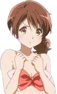 🤢 Anime, Mädchen, Badeanzug, Charakter telegram sticker