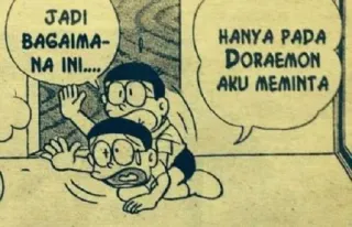 😢 Doraemon JADI BAGAIMANA INI....
HANYA PADA DORAEMON AKU MEMINTA doraemon, anime, cartoon, manga, friendship, cat robot whatsapp sticker