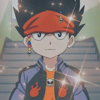 😊 Tyson Granger Beyblade Anime, Beyblade, Tyson Granger, Personaje, Dibujos animados, Trompo, Beigoma telegram sticker