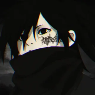 🖤 DEPROSY Аниме, Манга, Мультфильм, Персонаж telegram sticker