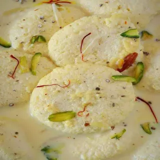 🍡 Dessert, Essen, Süß, Rasmalai, Indische Küche, Milch telegram sticker