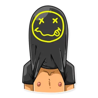 Kurt Cobain telegram stickers