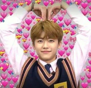 💛 kpop, сердце, любовь, азиатский, айдол, милый, фанат whatsapp sticker