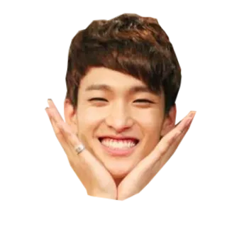 🌼 sorriso, felice, carino, faccia, k-pop, corea, asiatico telegram sticker