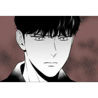 🖤 uomo, anime, manga, personaggio, ritratto, illustrazione telegram sticker