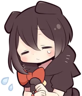 😓 Anime, Cachorro, Fofo, Kawaii, Personagem, Arte digital whatsapp sticker