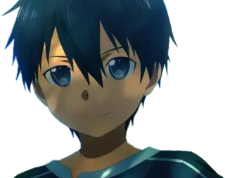 🙂 Kirito Sword Art Online anime, character, kirito, sword art online telegram sticker