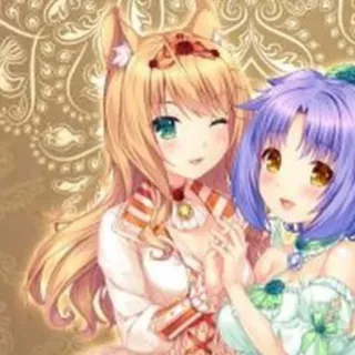 🌟 애니메이션, 여자, 카와이, 고양이귀, 귀여운, 만화 telegram sticker